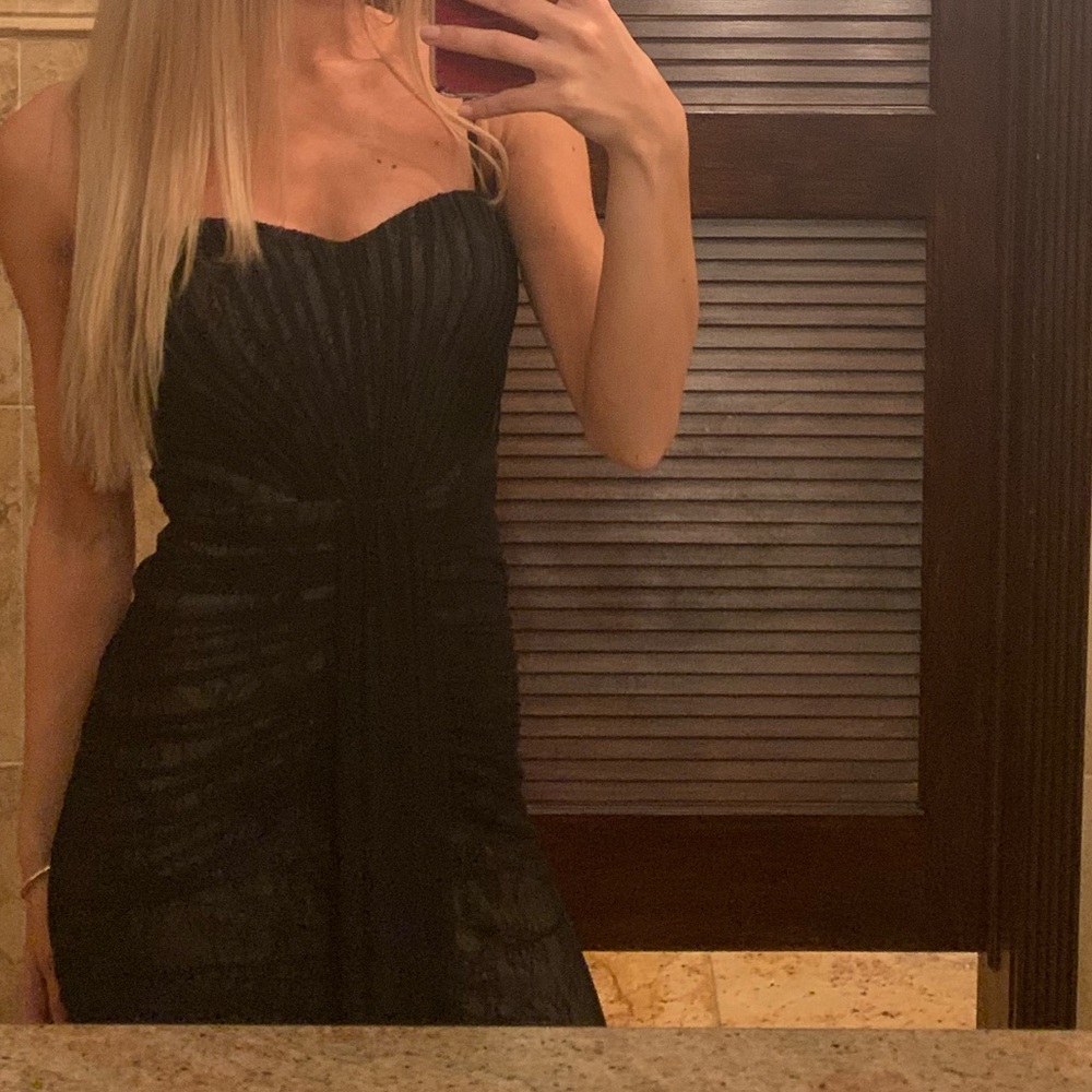 Gorgeous black dress by Aidan Mattox.